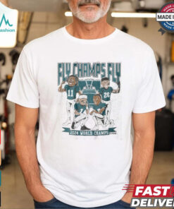 Philadelphia Football 2024 World Champions Caricatures Shirt