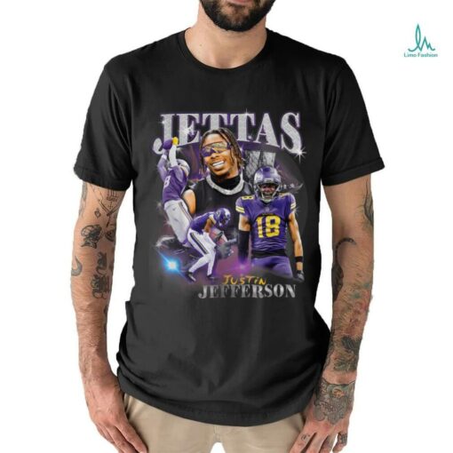 Retro Justin Tee Graphic Jefferson Design 90's Style T Shirt