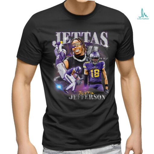 Retro Justin Tee Graphic Jefferson Design 90's Style T Shirt
