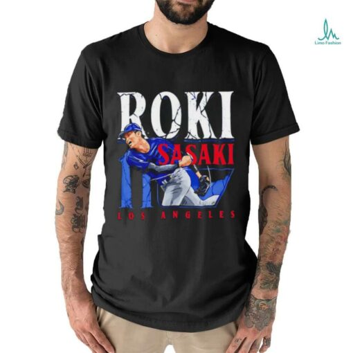 Roki Sasaki Los Angeles Dodgers player name shirt