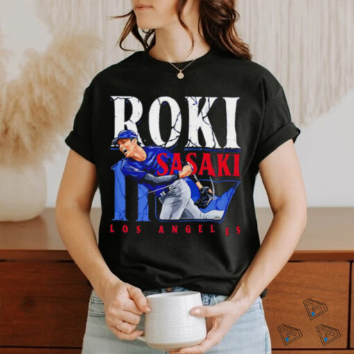 Roki Sasaki Los Angeles Dodgers player name shirt