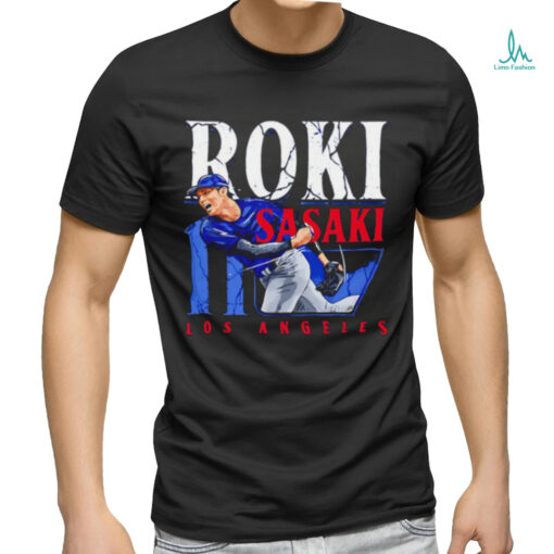 Roki Sasaki Los Angeles Dodgers player name shirt