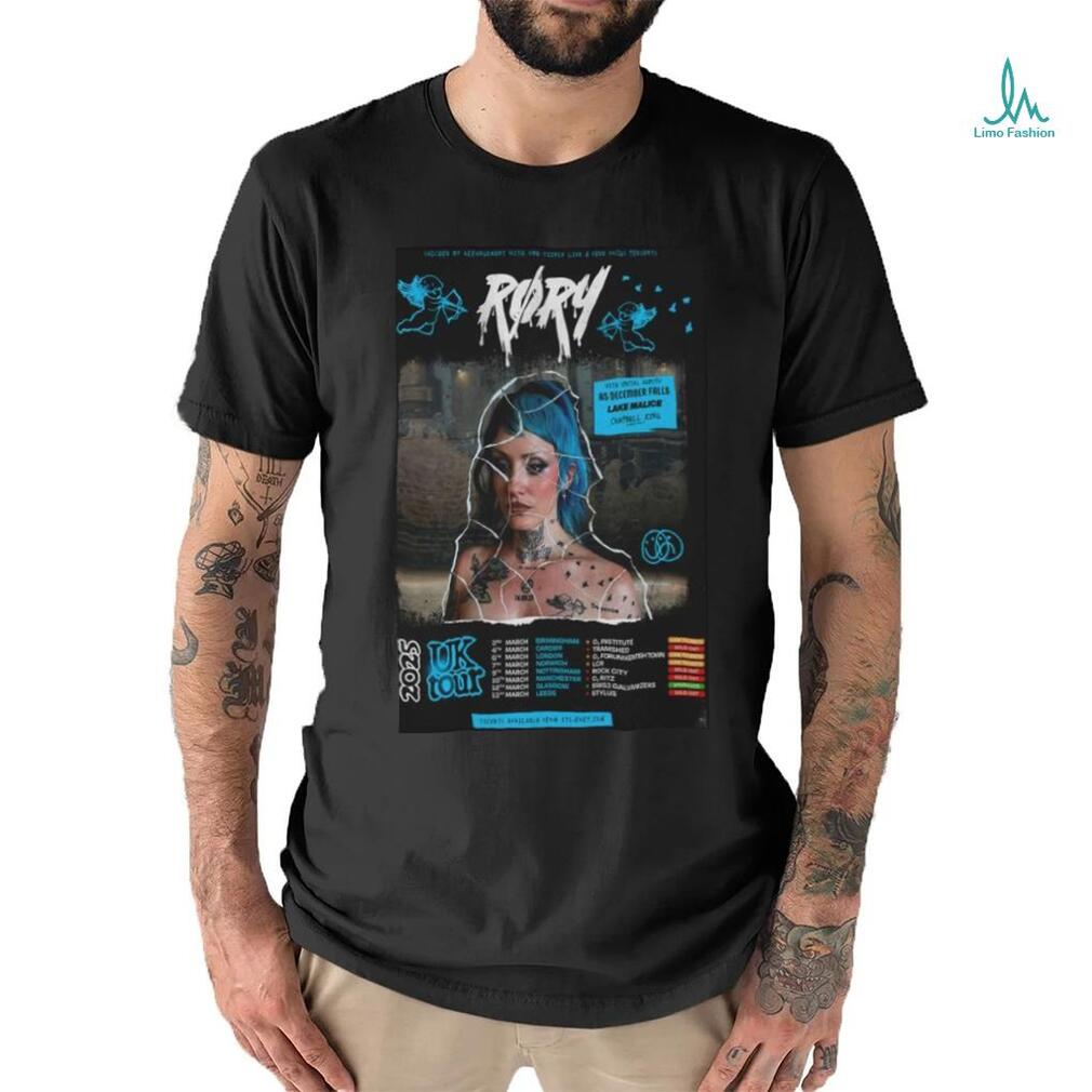 Rory As December Falls Lake Malice Campbell Ring UK Tour 2025 T shirts Rory As December Falls Lake Malice Campbell Ring UK Tour 2025 T shirts