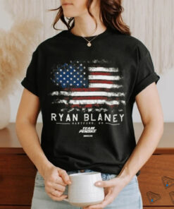 Ryan Blaney Team Penske Green Flag T Shirt