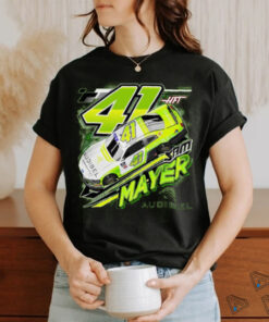 Sam Mayer Stewart Haas Racing Team Collection Neon Green Audibel Car T Shirt