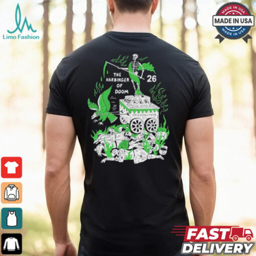 Saquon Barkley 26 Philadelphia Eagles Philly The Harbinger Of Doom Birds Skeleton T shirt