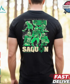 Saquon Barkley Philadelphia Eagles Philly Hunting Eyes Fly Collage T shirt