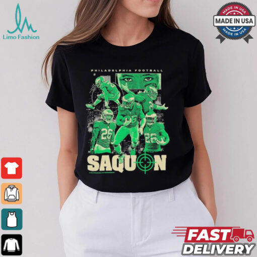 Saquon Barkley Philadelphia Eagles Philly Hunting Eyes Fly Collage T shirt