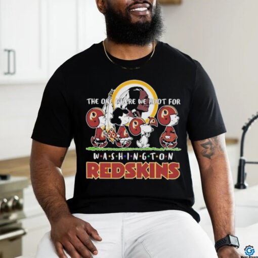 Snoopy And Peanut The One Where We Root For Washington Commanders Redskins T shirt