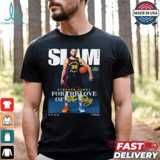 Stephen Curry For The Love Of Bay Slam 2025 Cover All star Vol 5 T shirt