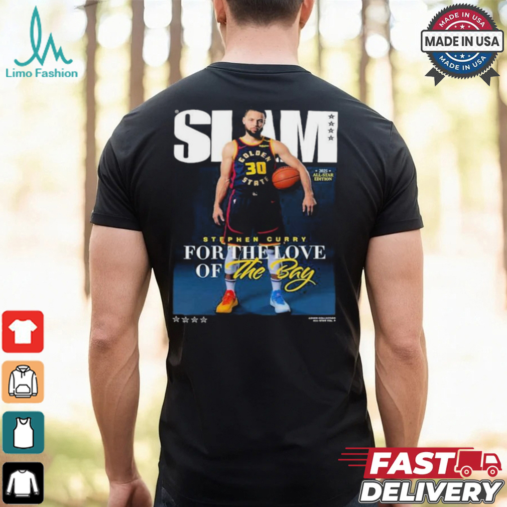 Stephen Curry For The Love Of Bay Slam 2025 Cover All star Vol 5 T shirt Stephen Curry For The Love Of Bay Slam 2025 Cover All star Vol 5 T shirt