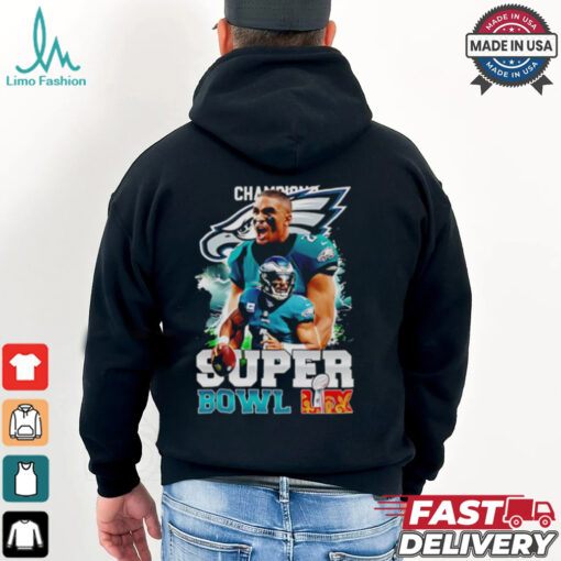 Super Bowl 2025 LIX Champions number 1 Eagles shirt