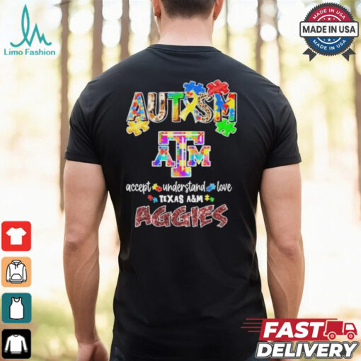 Texas A&M Aggies Autism Accept Understand Love T Shirt