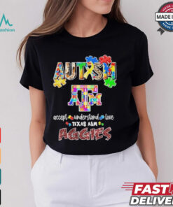 Texas A&M Aggies Autism Accept Understand Love T Shirt