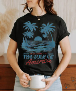 Welcome To America's Gulf Beach Retro Gulf Of USA America T Shirt