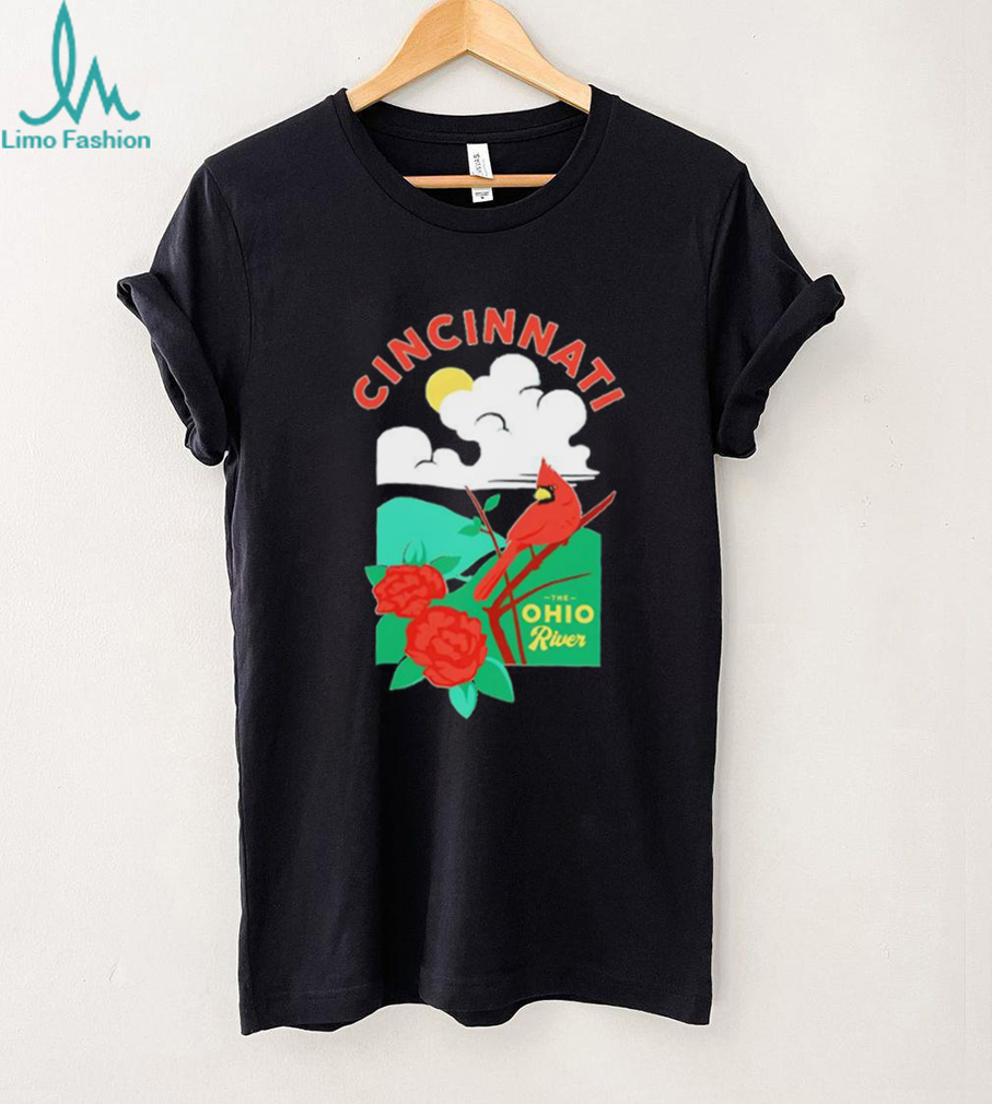 Cincinnati the Ohio river cardinal T shirt Cincinnati the Ohio river cardinal T shirt