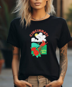 Cincinnati the Ohio river cardinal T shirt