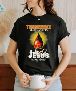 Official Tennessee Volunteers In My Veins Jesus In My Heart T shirts