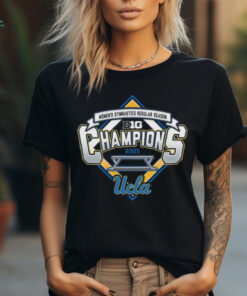 UCLA Bruins 2025 Big Ten Women's Gymnastics Regular Season Champions Locker Room T Shirt