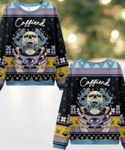 2025 Christmas Caffiend Ugly Christmas Sweater