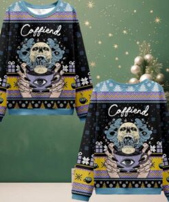 2025 Christmas Caffiend Ugly Christmas Sweater