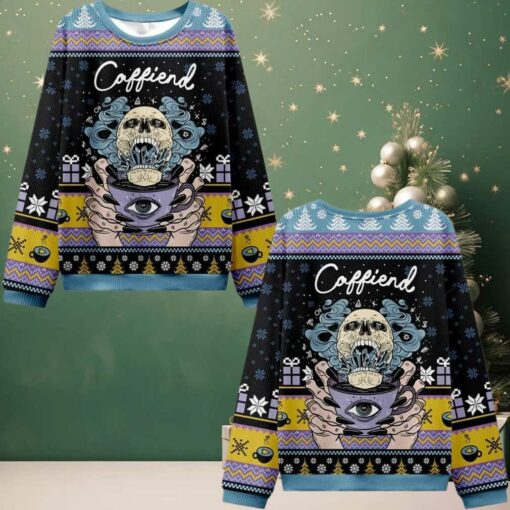 2025 Christmas Caffiend Ugly Christmas Sweater
