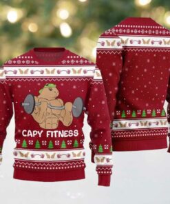 2025 Christmas Capy Fitness Ugly Christmas Sweater