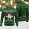 2025 Christmas Calm The Flock Down Ugly Christmas Sweater