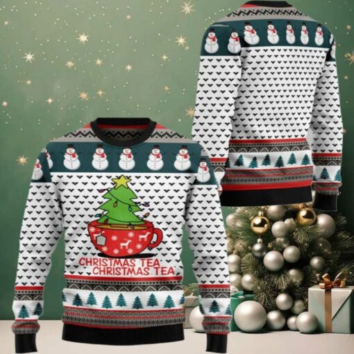 2025 Christmas Christmas Tea Christmas Tea Ugly Christmas Sweater