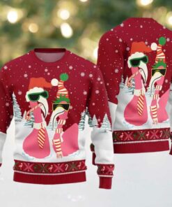 2025 Christmas Cool Flamingo Ugly Christmas Sweater