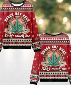 2025 Christmas Drugs Not Hugs Ugly Christmas Sweater