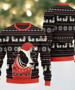 2025 Christmas Funny Cow Ugly Christmas Sweater