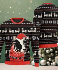 2025 Christmas Funny Cow Ugly Christmas Sweater