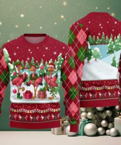 2025 Christmas Funny Flamingo Ugly Christmas Sweater