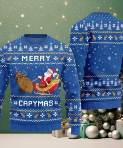 2025 Christmas Funny Merry Capybara Ugly Christmas Sweater
