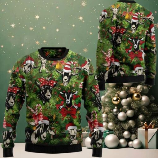 2025 Christmas Goats Christmas Ugly Christmas Sweater
