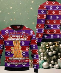 2025 Christmas I’m Telling You Im Not A Goldendoodle Im a Baby Ugly Christmas Sweater