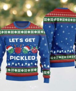 2025 Christmas Lets Get Pickled Ugly Christmas Sweater