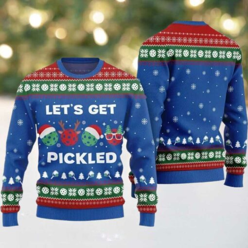 2025 Christmas Lets Get Pickled Ugly Christmas Sweater