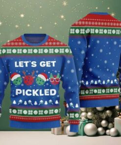 2025 Christmas Lets Get Pickled Ugly Christmas Sweater