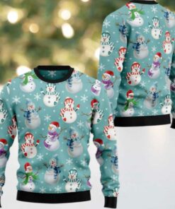 2025 Christmas Love Snowman Ugly Christmas Sweater