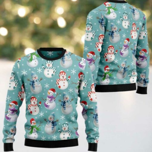 2025 Christmas Love Snowman Ugly Christmas Sweater