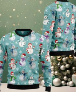 2025 Christmas Love Snowman Ugly Christmas Sweater