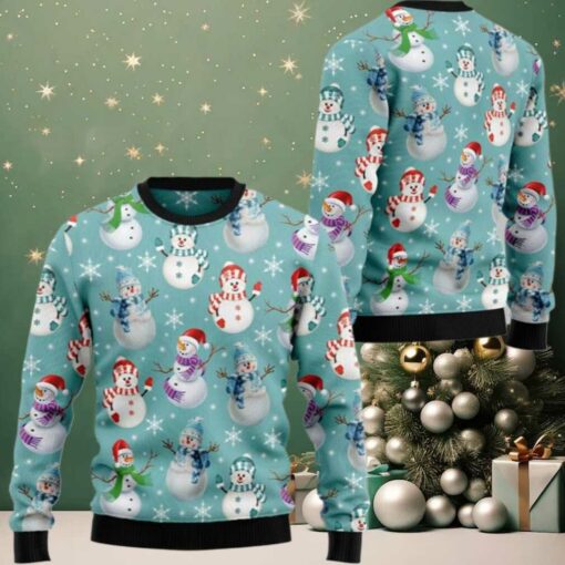 2025 Christmas Love Snowman Ugly Christmas Sweater