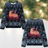 2025 Christmas Funny Merry Capybara Ugly Christmas Sweater