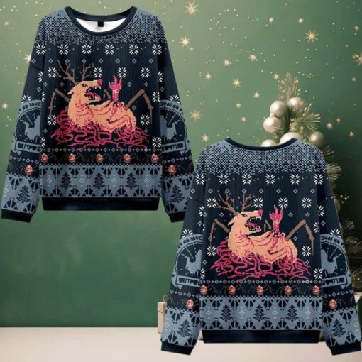 2025 Christmas Man is The Warmest Place to Hide Ugly Christmas Sweater