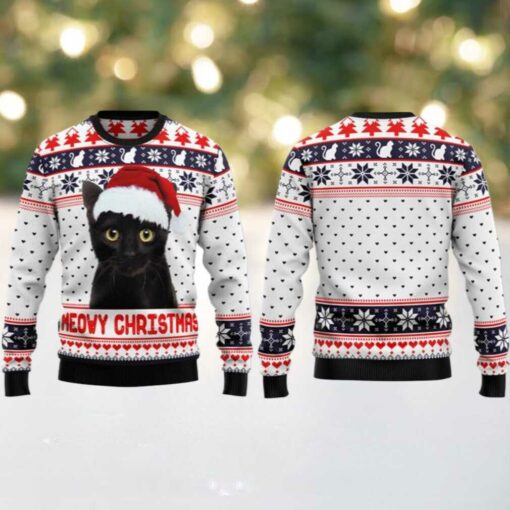 2025 Christmas Meowy Christmas Ugly Christmas Sweater