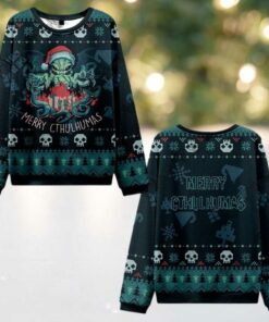 2025 Christmas Merry Cthulhumas Ugly Christmas Sweater