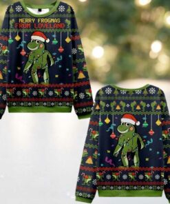 2025 Christmas Merry Frogmas from Loveland Ugly Christmas Sweater