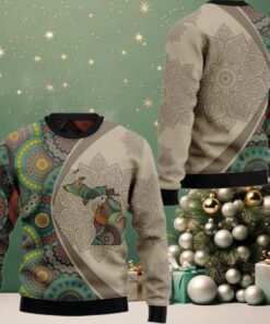 2025 Christmas Michigan Mandala Ugly Christmas Sweater
